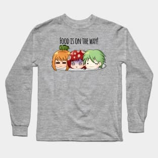 Funny Cute Chibi Kawaii Heads Funny Dark Cartoon Long Sleeve T-Shirt